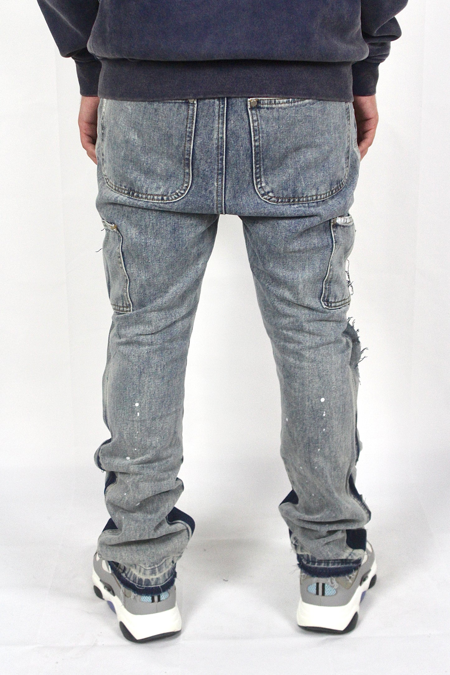 FLARED DENIM - BLUE