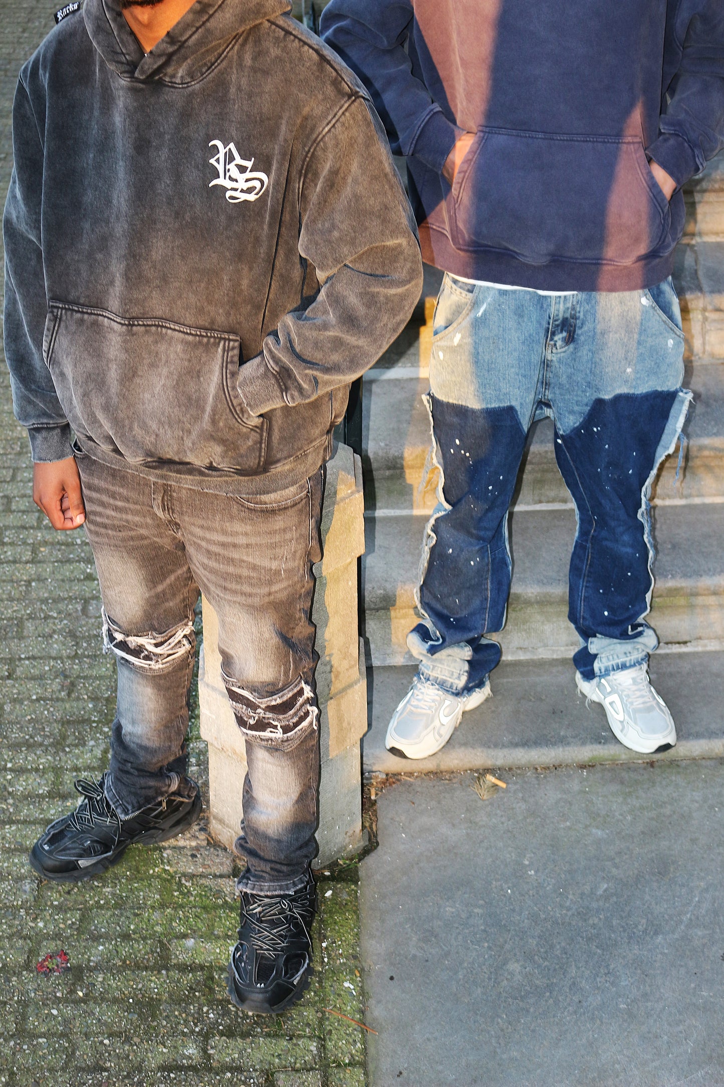 FLARED DENIM - BLUE