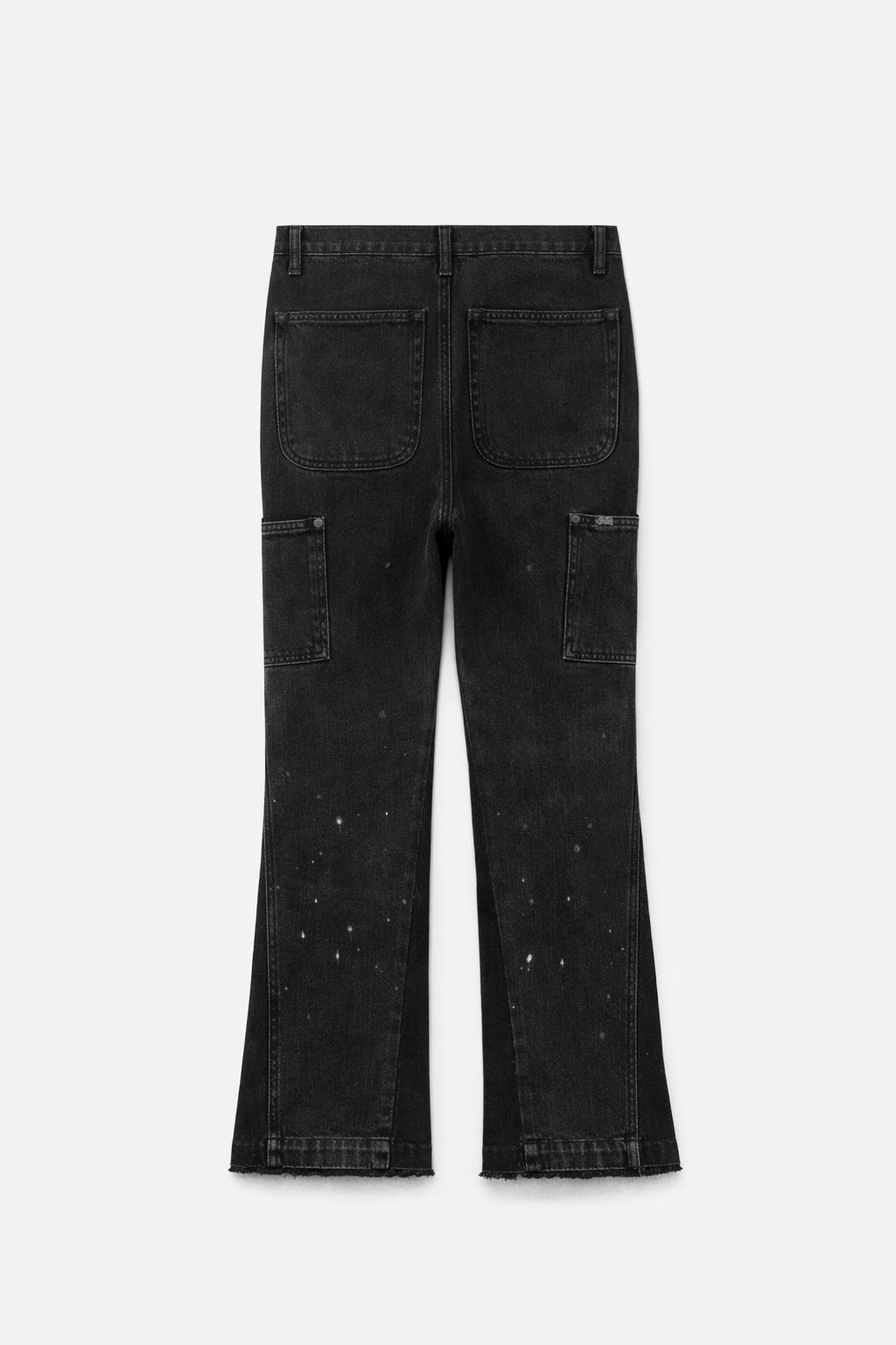FLARED DENIM - BLACK
