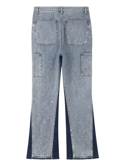 FLARED DENIM - BLUE
